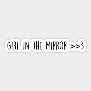 Girl in the mirror Sticker